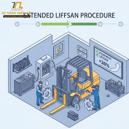 Hướng dẫn bảo trì xe nâng nhà máy theo tiêu chuẩn kỹ thuật